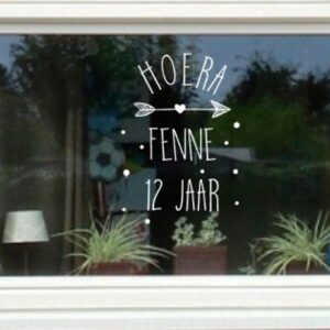 Raamstickers Vinyl Verjaardag